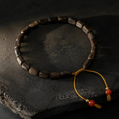 Agarwood Ritual Bracelet | Handcrafted - VELORIEN