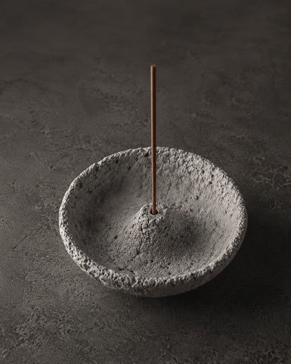 Contour Cement Incense Holder - VELORIEN