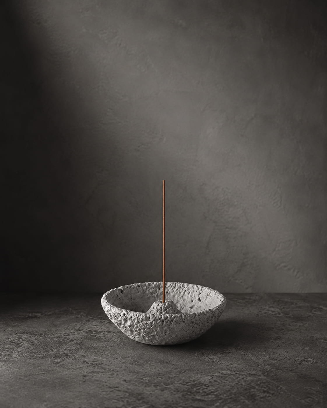 Contour Cement Incense Holder - VELORIEN
