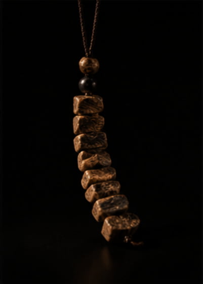 The Agarwood Ritual Pendant | Handcrafted Natural Fragrance Accessory