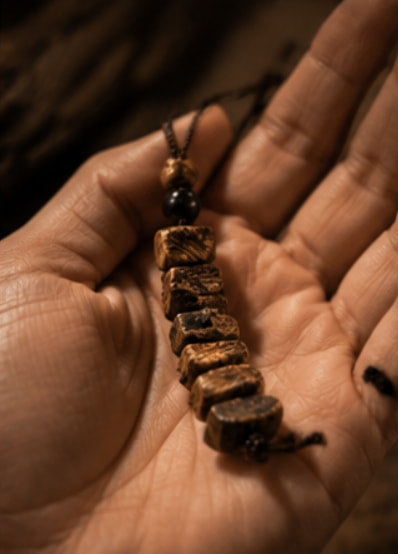 The Agarwood Ritual Pendant | Handcrafted Natural Fragrance Accessory
