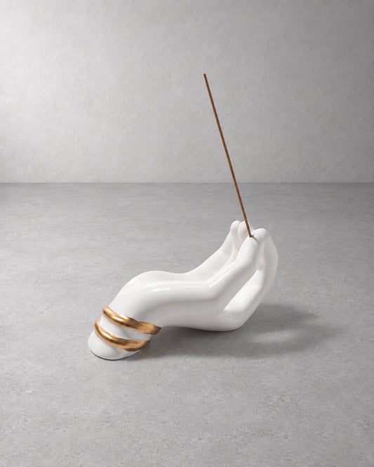 Gesture Hand Ceramic Incense Holder - VELORIEN