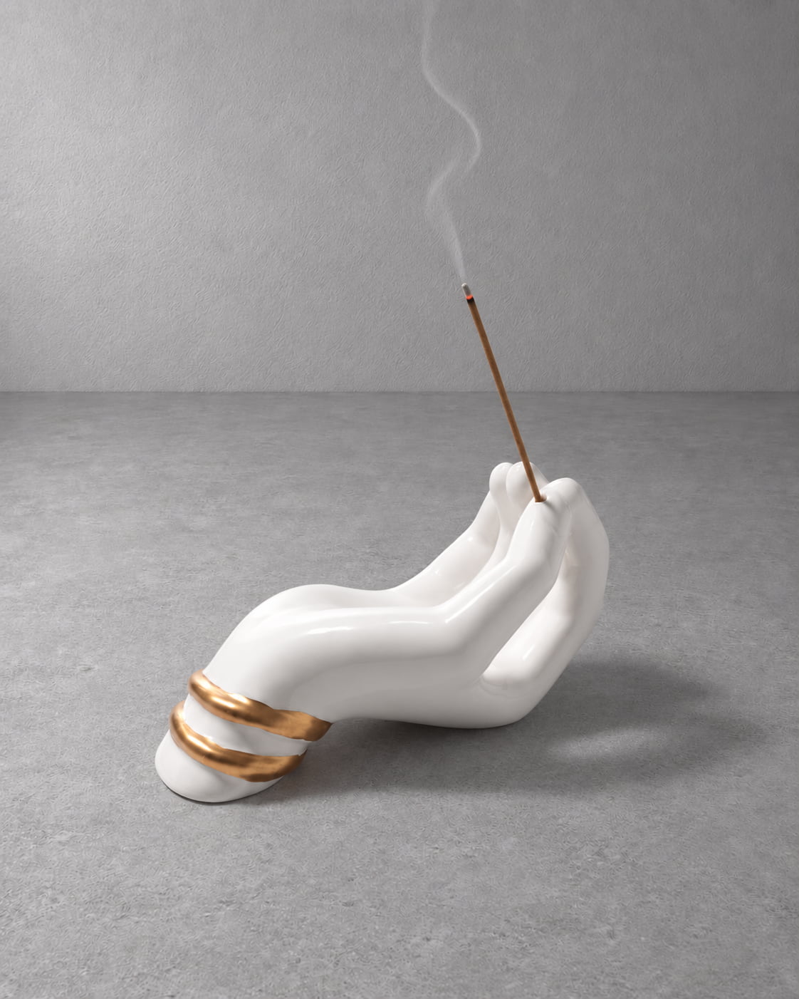 Gesture Hand Ceramic Incense Holder - VELORIEN