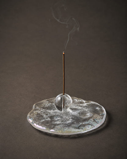 Glacier Glass Incense Holder - VELORIEN