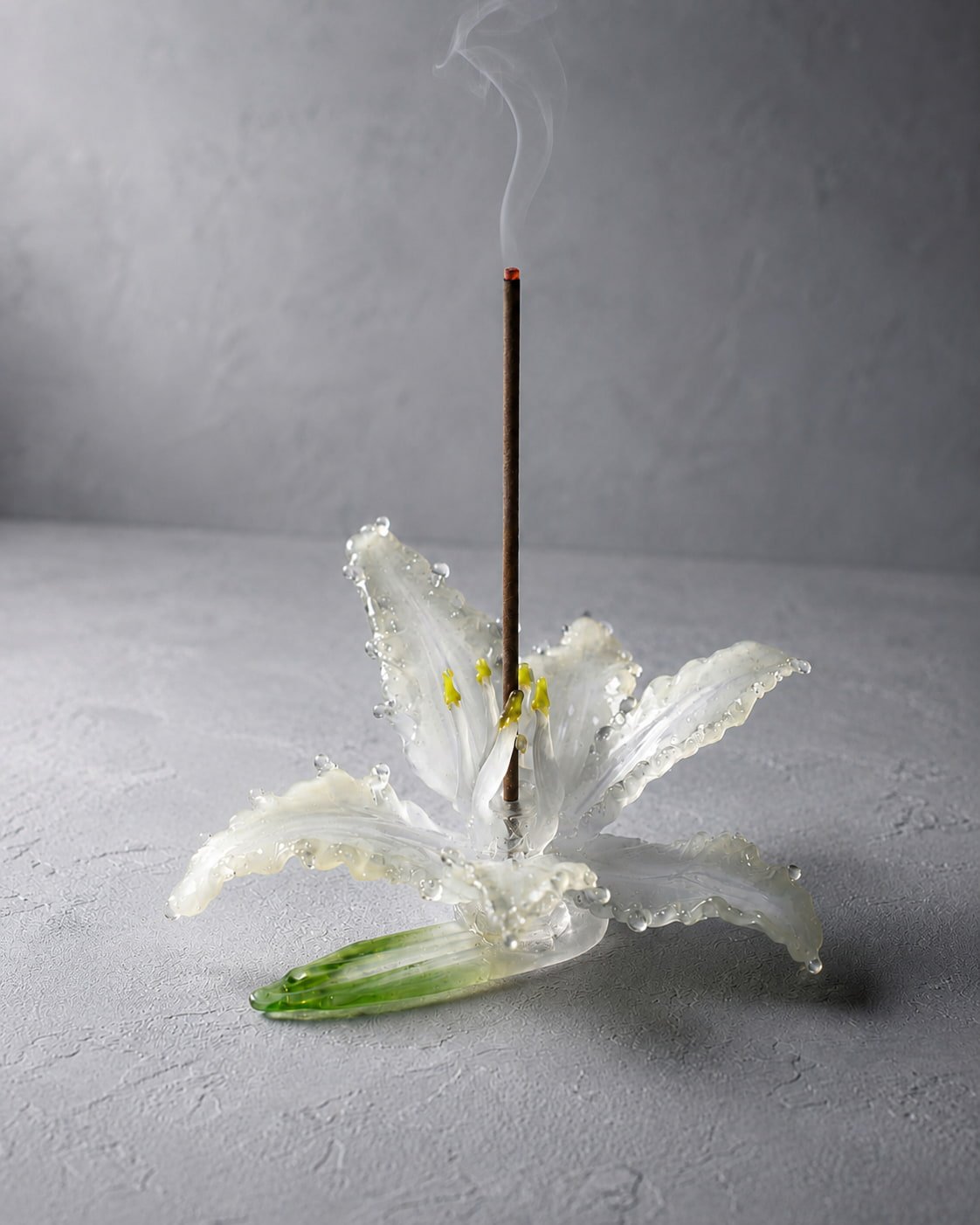 Iris Borosilicate Glass Incense Holder - VELORIEN
