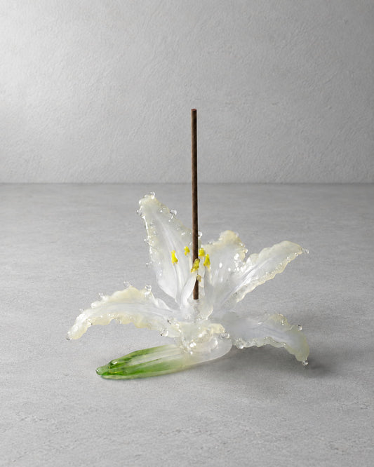 Iris Borosilicate Glass Incense Holder - VELORIEN