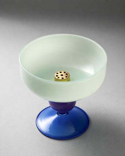 Prism Glass Pedestal Incense Holder - VELORIEN