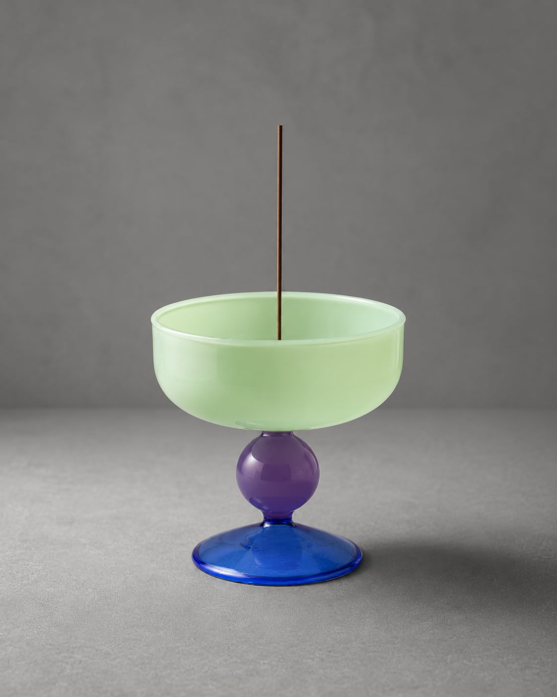 Prism Glass Pedestal Incense Holder - VELORIEN