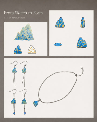 Qingshan Dai Ceramic Pendant Necklace - VELORIEN