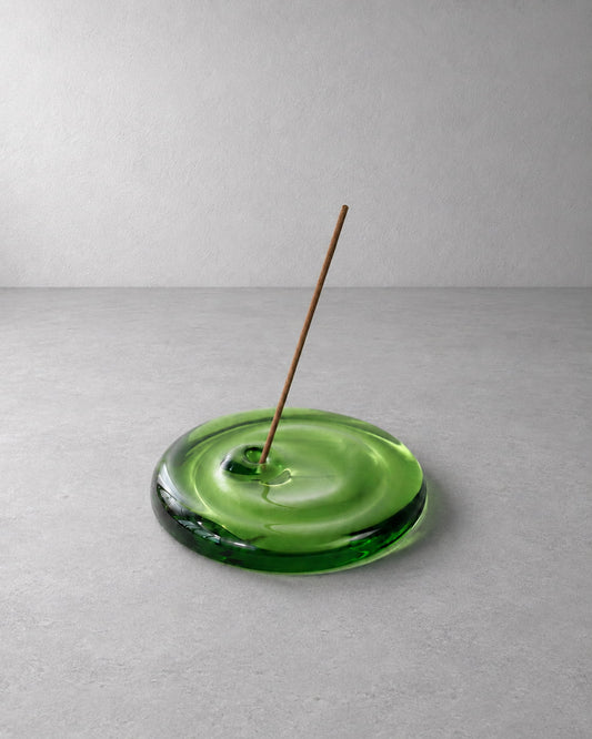 Ripple High-Borosilicate Glass Incense Holder - VELORIEN