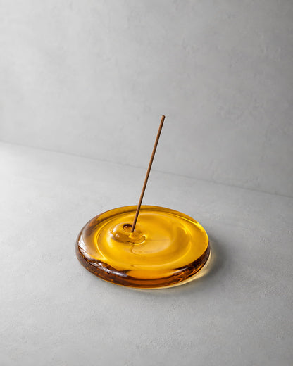 Ripple High-Borosilicate Glass Incense Holder - VELORIEN