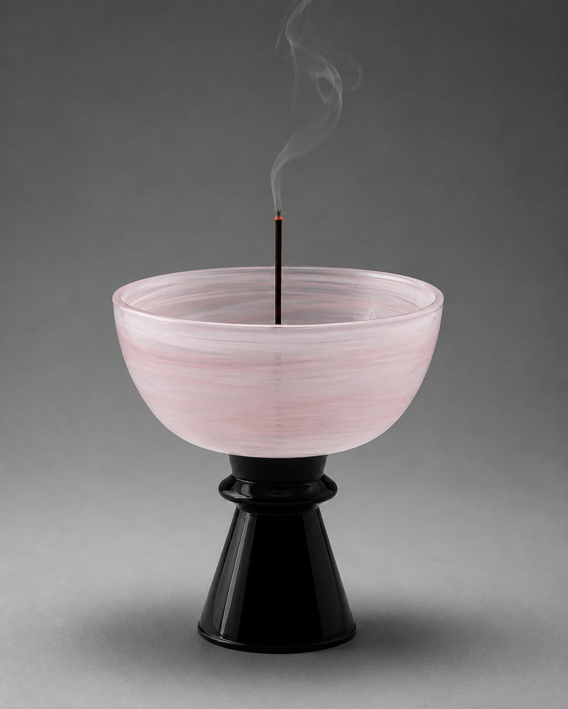 Rosé Cloud Glass Incense Holder - VELORIEN